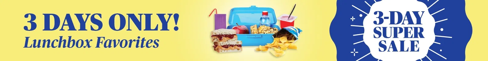 3 day sale: lunchbox savings