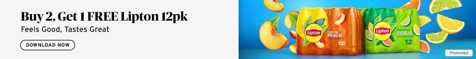 buy 2, get 1 free lipton 12pk