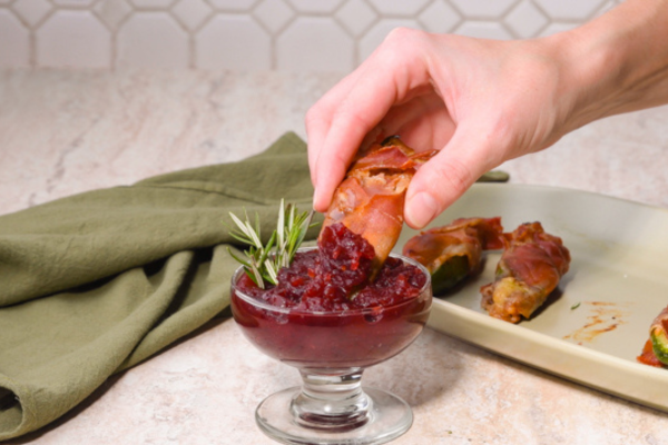 Cranberry Brie Jalapeño Poppers