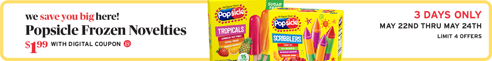 Popsicle 3 day sale