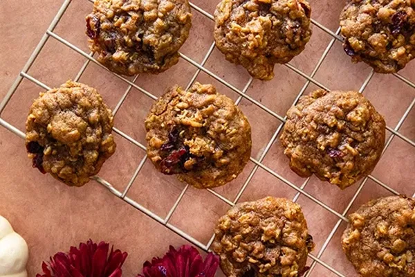 Pumpkin Oatmeal Cranberry Cookies