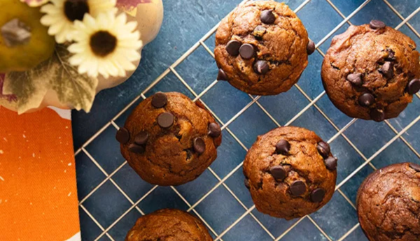 Pumpkin Chocolate Chip Muffins