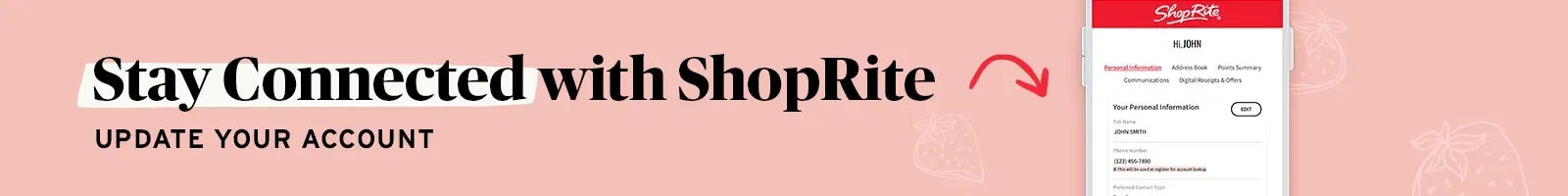 Stay connected with ShopRite