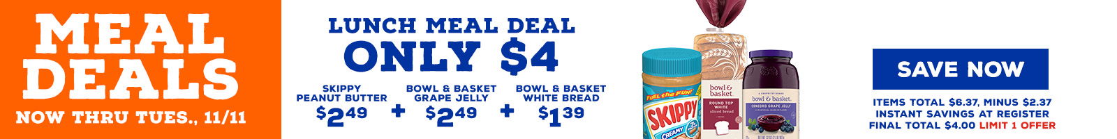 PB & J Meal Deal