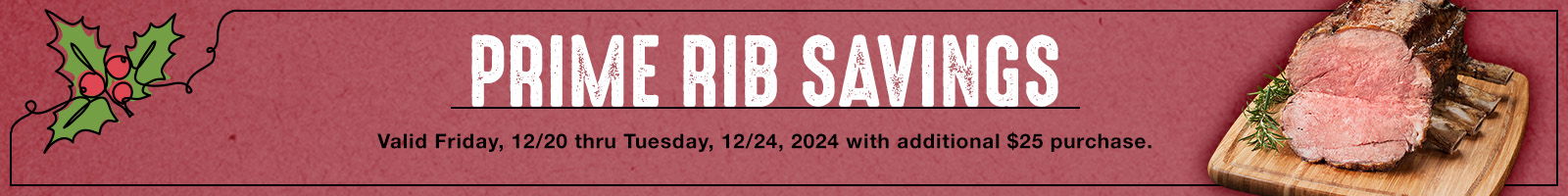 Prime Rib Sale