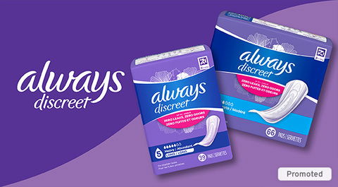 Always Discreet Pads - Great Protection, Great Savings!