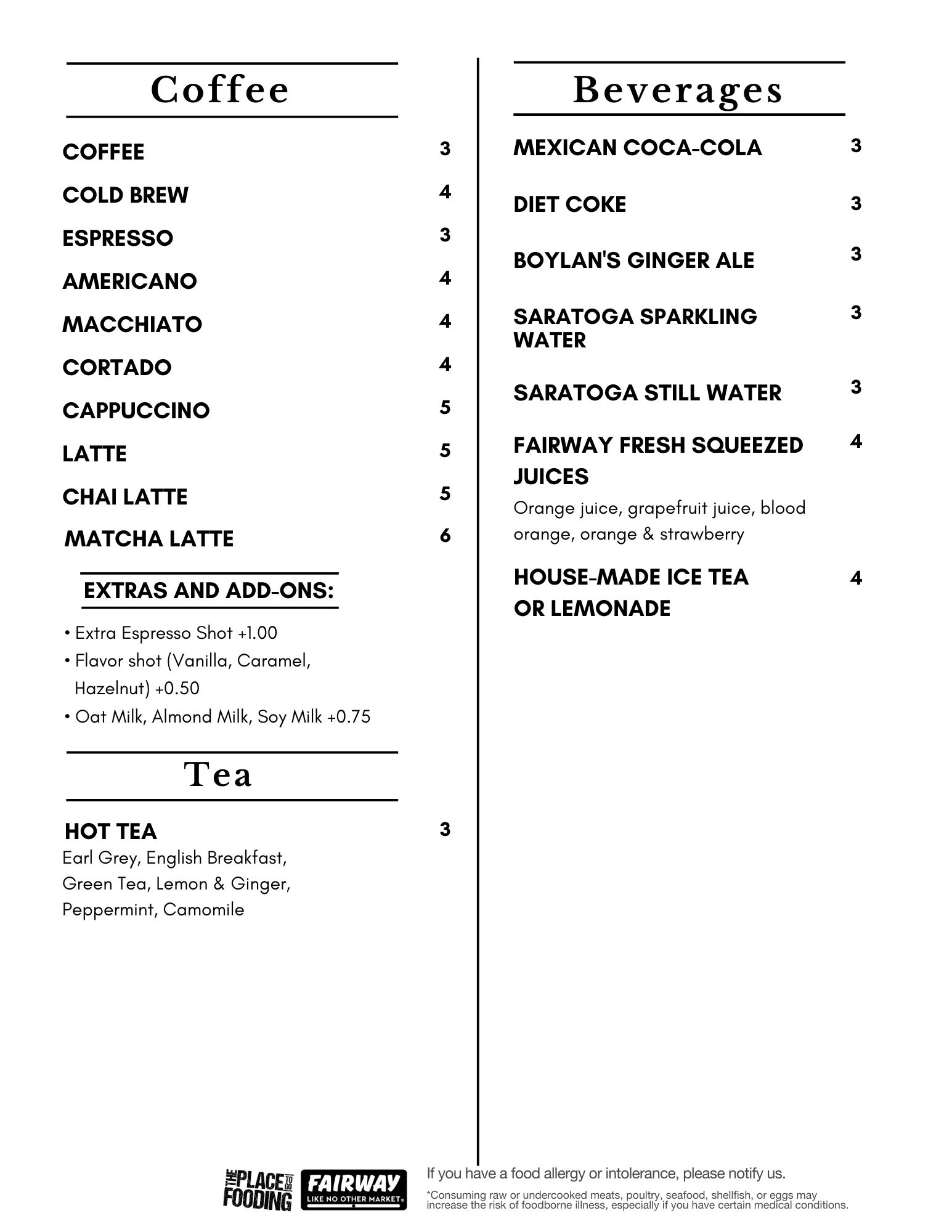 beverages 