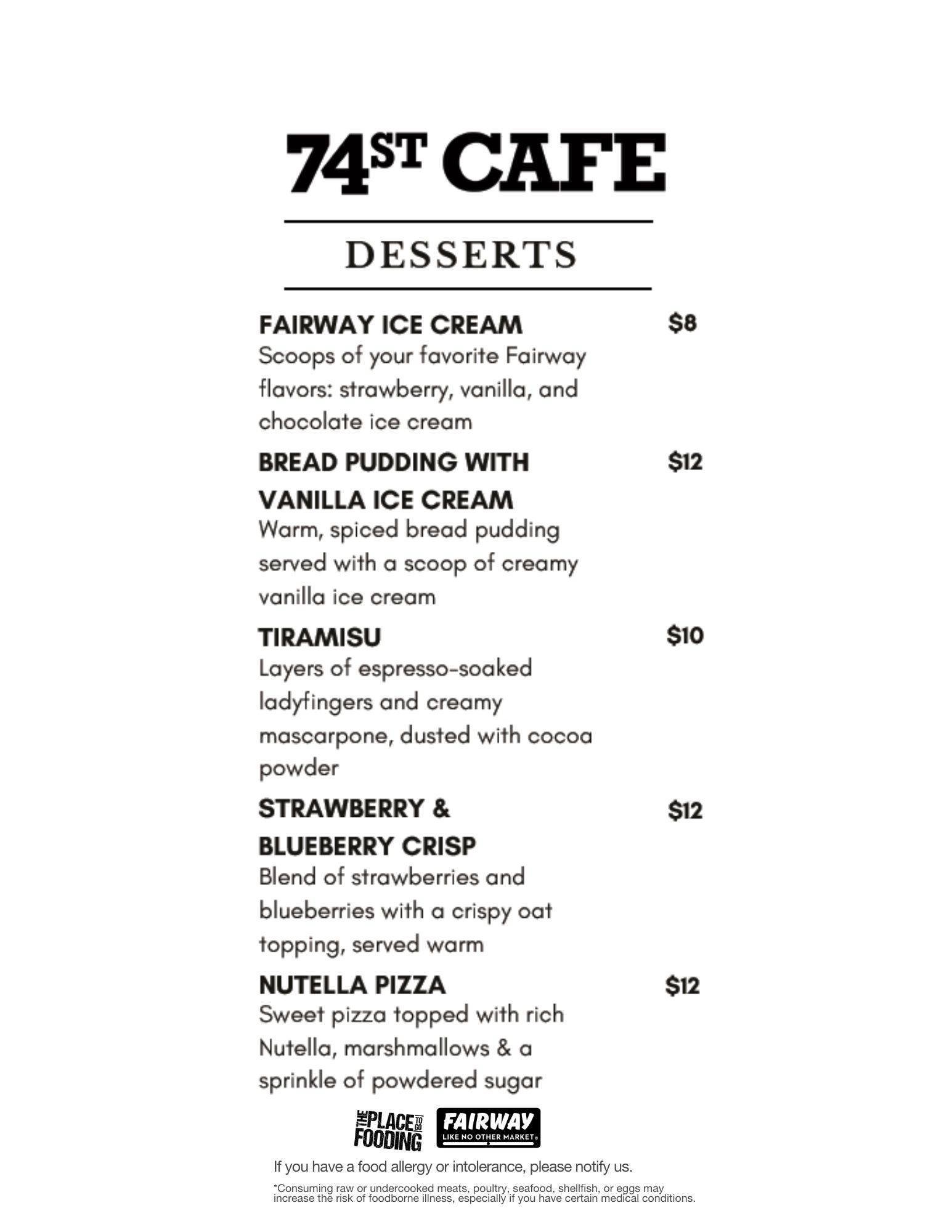 desserts