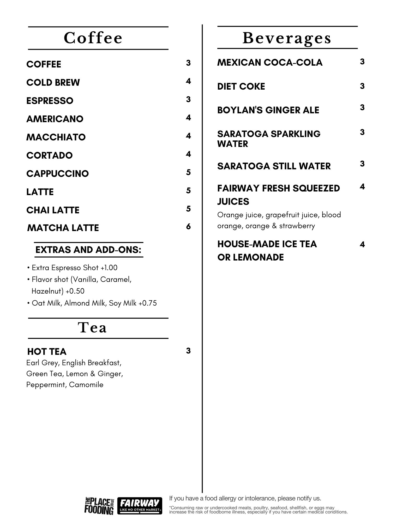 beverages