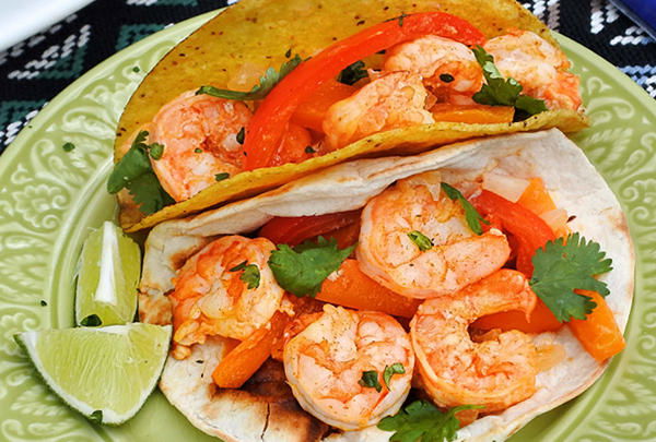 Shrimp & Veggie Foil Packet Tacos
