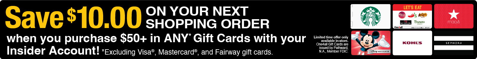 gift card promo