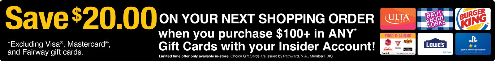 Gift Card Promo