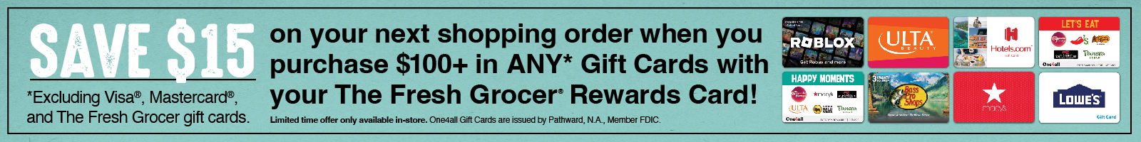 gift card promo
