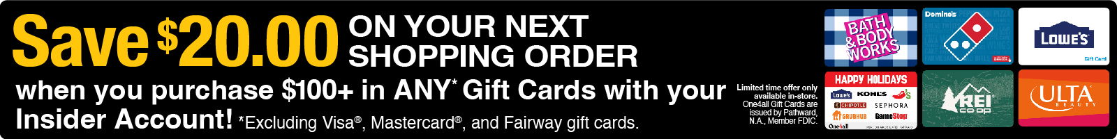 gift card promo