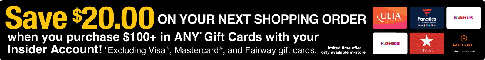 Gift Card Promo