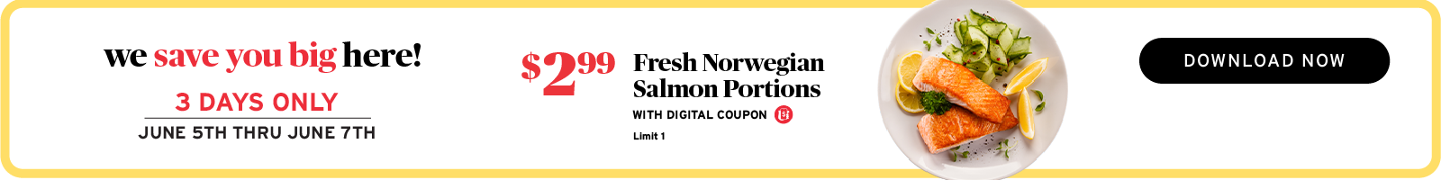Digital Deal $2.99 Salmon