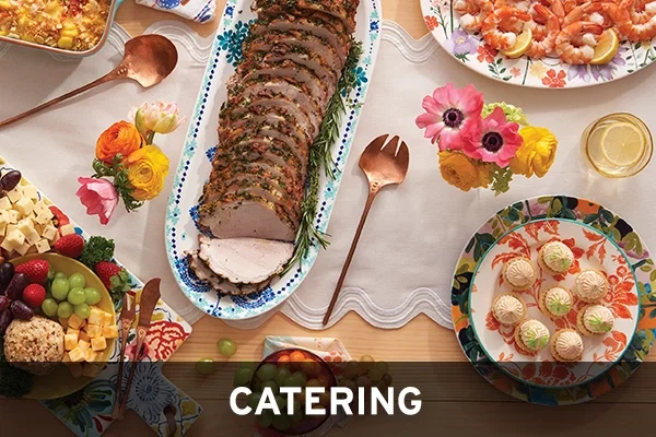 Order a variety of platters, meals, and desserts for any gathering.