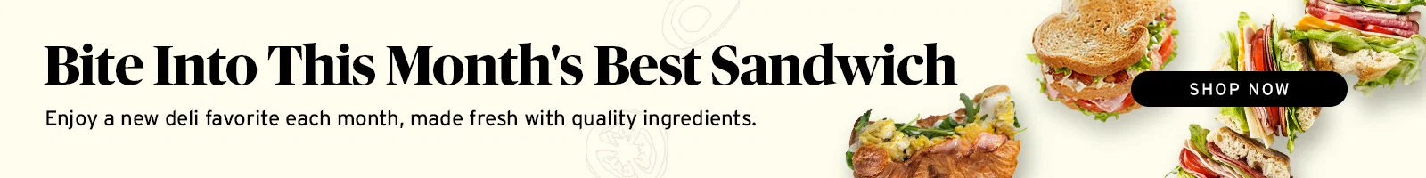 bite into this month's best sandwich