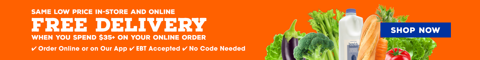 Online Grocery Delivery Now Available
