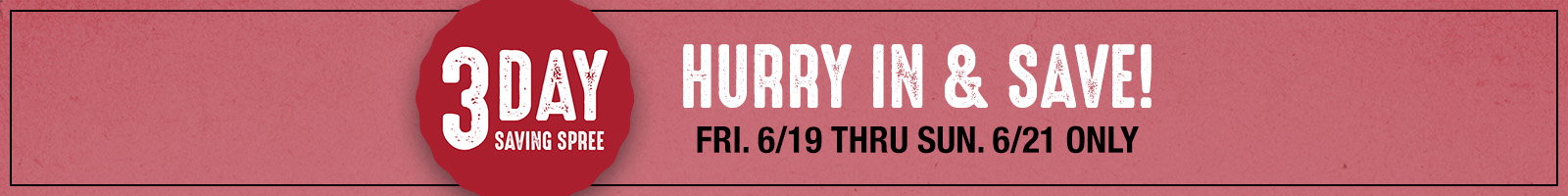 3 Day Sale