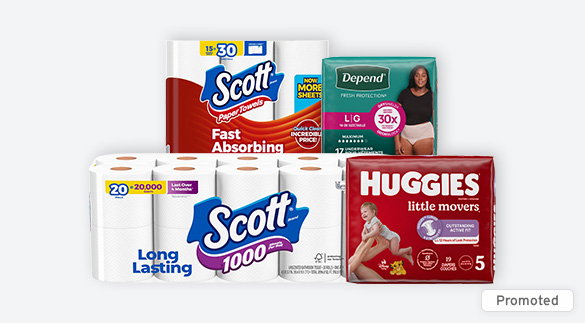 save $10 instantly on your online order when you spend $25+ on select Kimberly Clark products