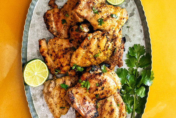 Adobo Rubbed Grilled Chicken