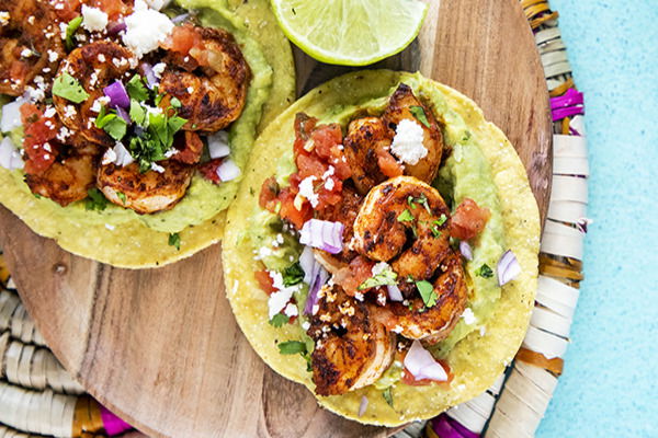 Easy Shrimp Tostadas