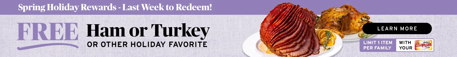 Shop & Earn a Free Holiday Dinner Favorite
