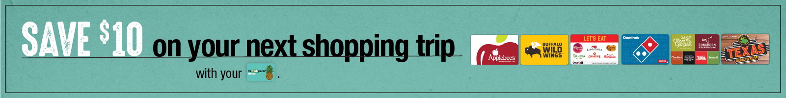 Dining Gift card promo