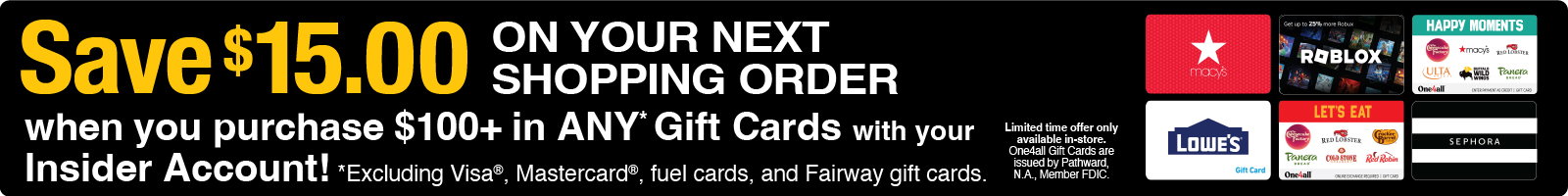 Gift Card Promo