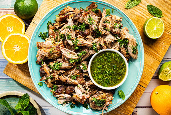 Cuban-Style Roast Pork with Mojo Sauce