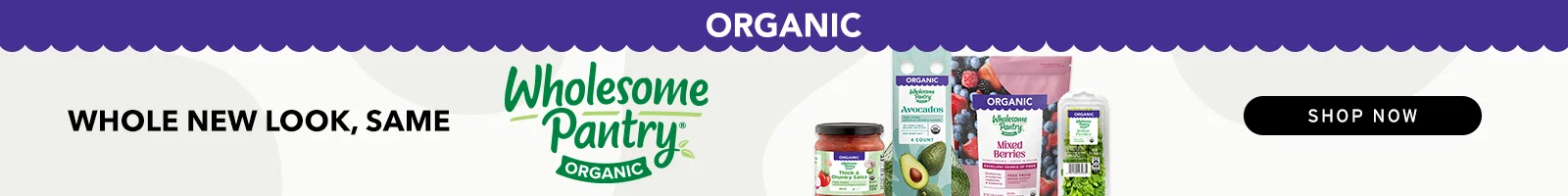 whole new look, same wholesome pantry