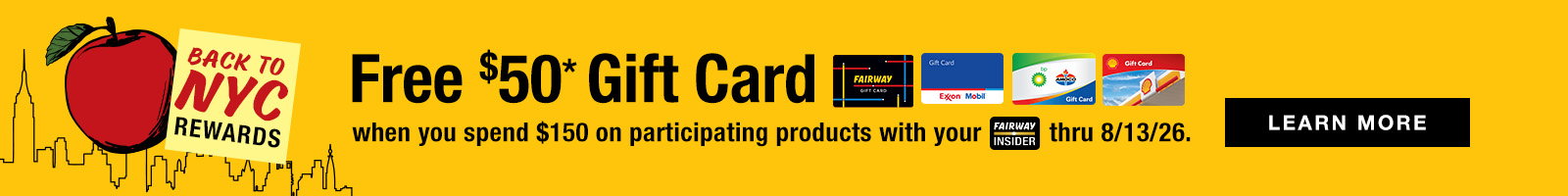 earn a free gift card with insider, learn more
