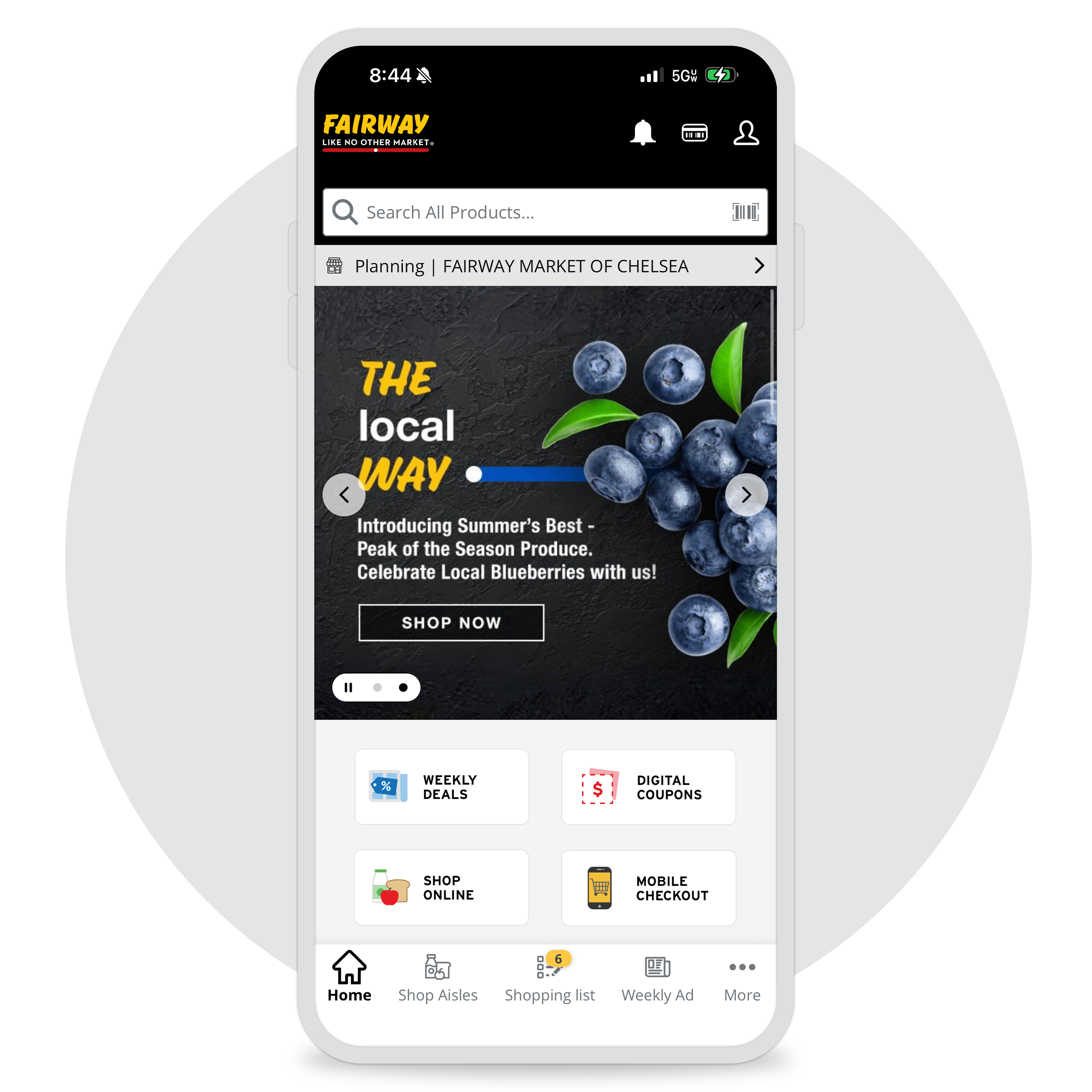 homepage navigation