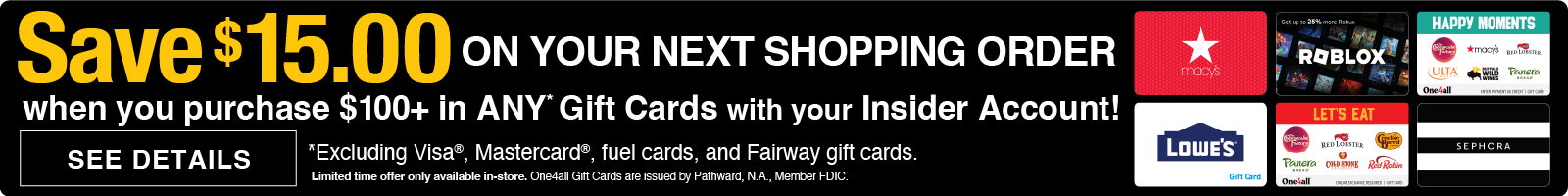 gift card promo