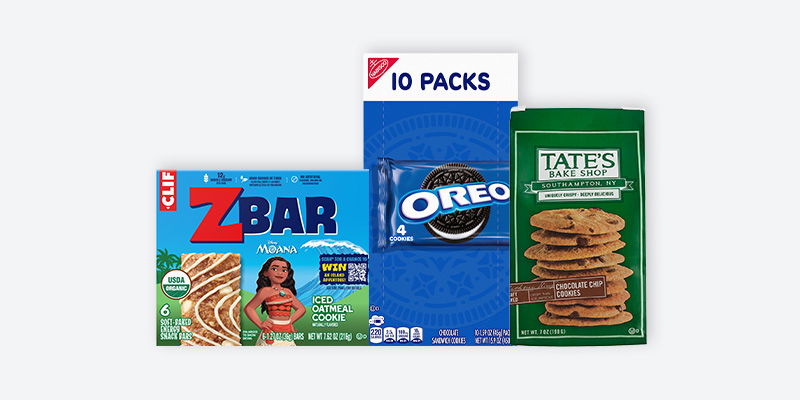Save $5! When you spend $15+ on select Nabisco, Tate's & CLIF products.