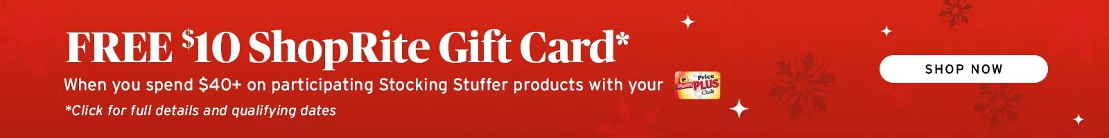 free $10 gift card with qualifying purchase 