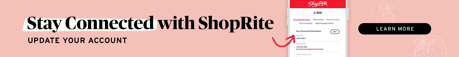 Stay connected with ShopRite