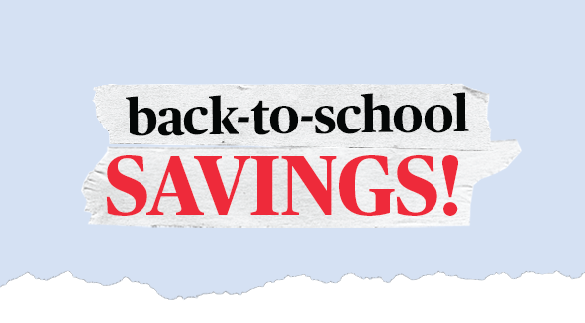 back to school savings