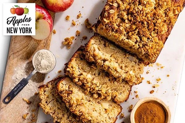 Apple Streusel Protein Pancake Bread