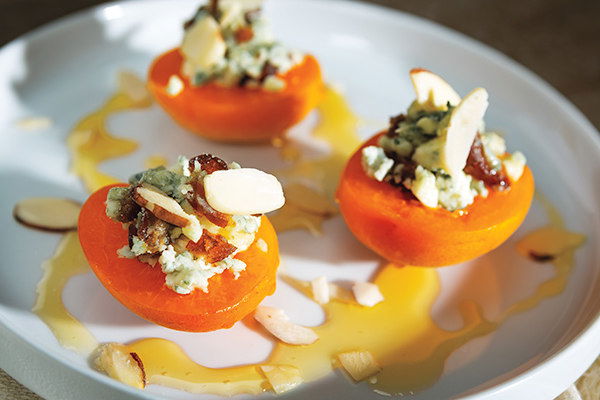 Blue Cheese and Date Stuffed Apricots Recipe