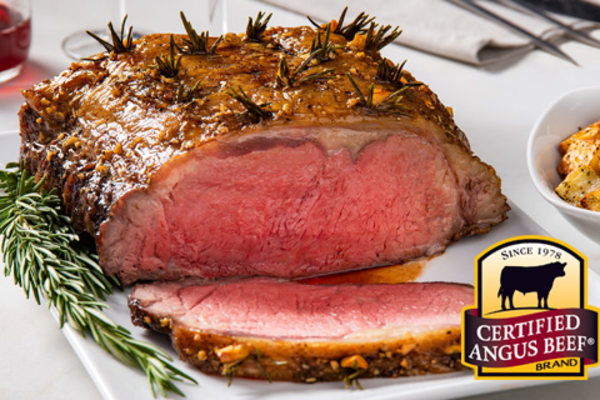 Garlic & Rosemary Studded Strip Roast recipe 