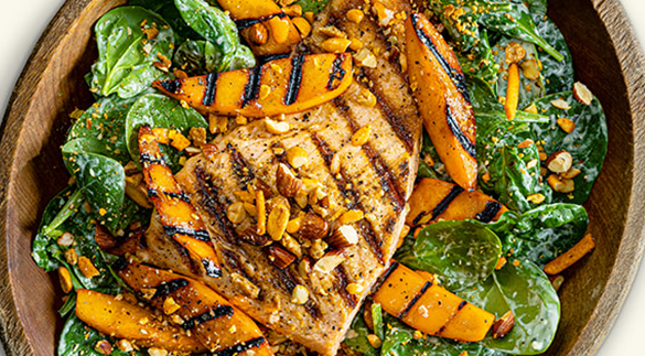 Grilled Mango and Salmon Salad