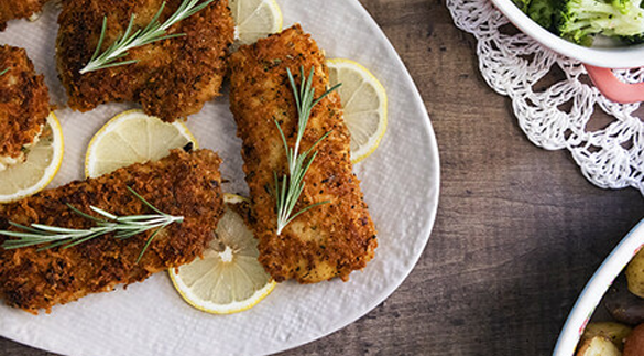 Lemon Herb Crusted Haddock