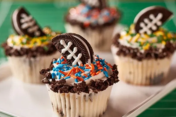 OREO Cookie Football Cupcakes