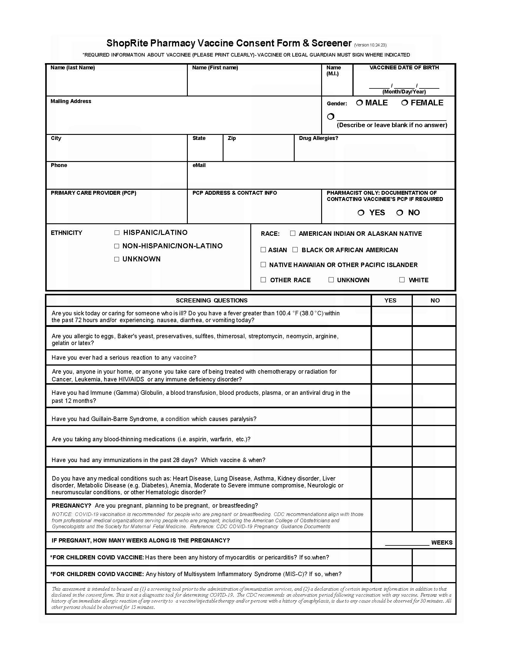 consent form 