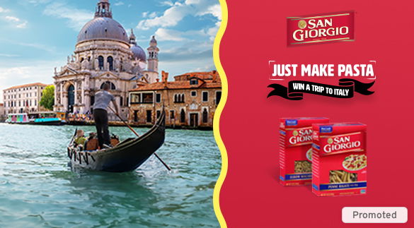 Enter for a chance to win a trip to Italy!