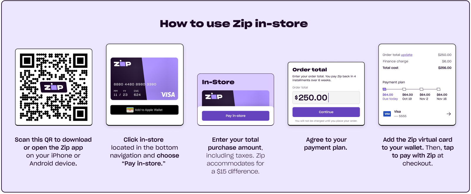 Zip buy now pay later 